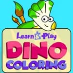 Learn & Play: Dino Coloring