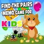 Find The Pairs Memo Game for Kids