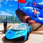 US Police City Car Transport Truck 3D