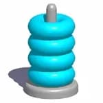 Sort Hoop Stack Color 3D