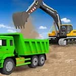 Sand Excavator Truck Driving Rescue Simulator game