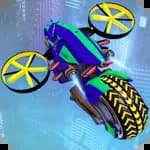 Flying Bike Future City Mayhem