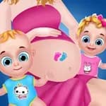 Pregnant Mommy - Newborn Baby Care Game