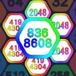 2048 Number Hexagon
